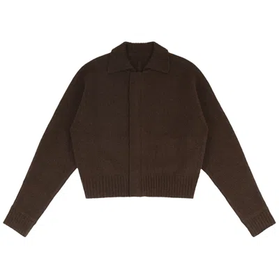 Pre-owned Entire Studios Marla Bomber 'dirt' | Brown | Men's Size M/l