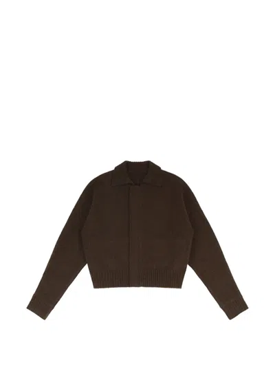 Entire Studios Marla Cardigan In Brown