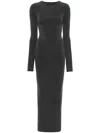 Entire Studios Whole Studios Ls Maxi Cotton Spandex Washed Black In 黑色