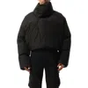 Entire Studios Dbl Oversized Cropped Shell Down Jacket In Black