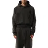 Entire Studios Black Double Double Hoodie In Black