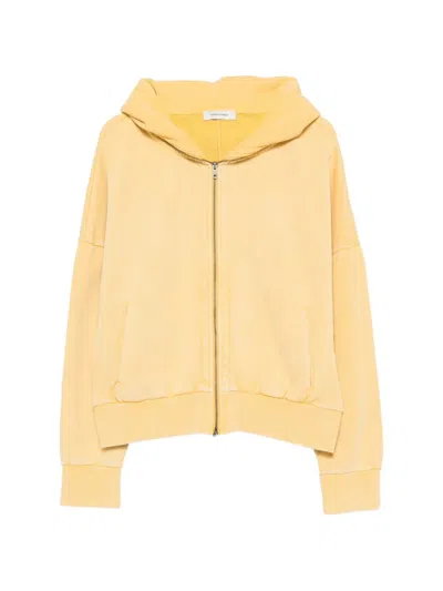 Entire Studios Men's Front-zip Classic Hood Sweatshirt, Ribbed Cuffs And Hem In Yellow