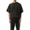Entire Studios Graphite Cotton Oversize T-shirt In Black