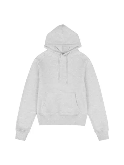 Entire Studios Men's Non-detachable Hooded Sweatshirt With Kangaroo Pocket - Size M In Gray
