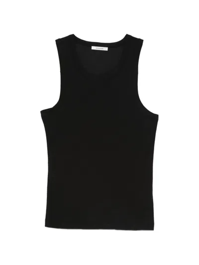 Entire Studios Sheer Tank Top In Black
