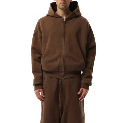 Entire Studios Men's Thermal Hood In Brunette
