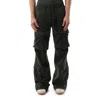 Entire Studios Black Utility Sweatpants In Washed Black