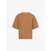Entire Studios Mens Dune Boxy-fit Crewneck Cotton T-shirt&nbsp; In Brown