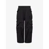 Entire Studios Mens Soot Gocar Wide-leg Relaxed-fit Cotton Jogging Bottoms Xl In Black