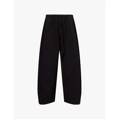 Entire Studios Mens  Loft Wide-leg Cotton Trousers In Black