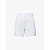 Entire Studios Mens Heather Grey Standard Relaxed-fit Cotton Sweat Shorts In White