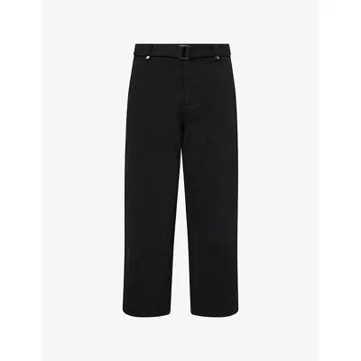 Entire Studios Mens  Wide-leg Gully Denim Jeans In Black