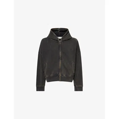 Entire Studios Mens  Eternal Zip-through Cotton-jersey Hoody In Green