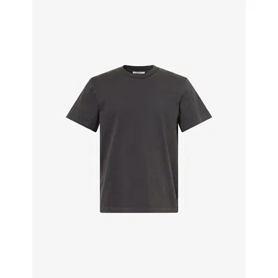 Entire Studios Mens Washed Black Standard Cotton-jersey T-shirt