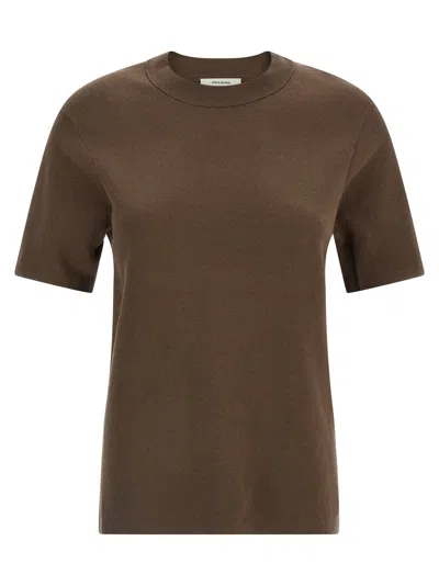 Entire Studios Mercerized Cotton T-shirt In Brown