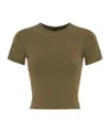 Entire Studios Micro Cropped T-shirt In Green