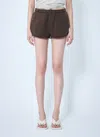 Entire Studios Micro Shorts In Brown