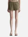 Entire Studios Micro Shorts In Brown