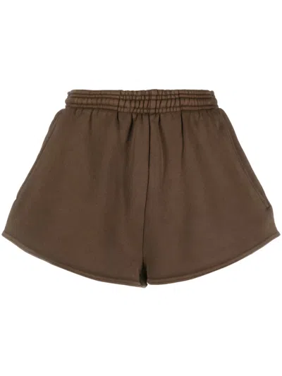 Entire Studios Micro Shorts By  In Brown