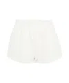 Entire Studios Elasticated Waistband Micro Shorts In White