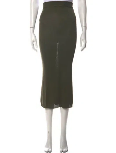 Pre-owned Entire Studios Midi Length Skirt In Green