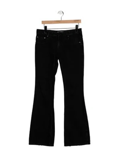 Pre-owned Entire Studios Mid-rise Flared Jeans In Black