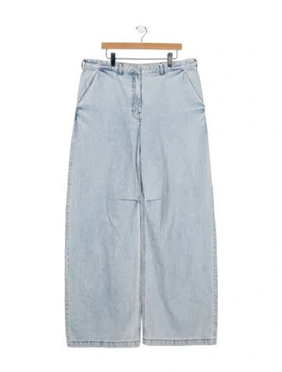 Pre-owned Entire Studios Mid-rise Wide Leg Jeans In Blue