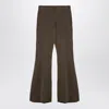 Entire Studios Flared Trousers With Back Pocket And Elastic Waistband In Green