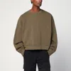 Entire Studios Crew Neck Cotton Sweatshirt In Green