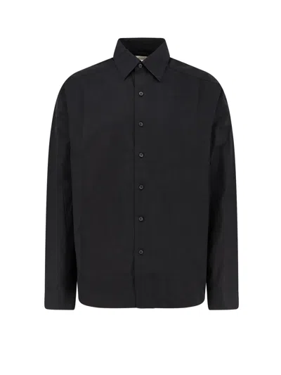 Entire Studios Miller Oversize Cotton Shirt In Black