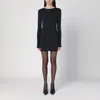Entire Studios Mini Black Dress In Nylon Blend In Black
