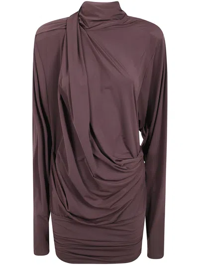 Entire Studios Mini Dress "dalters Mini Dress" In Purple