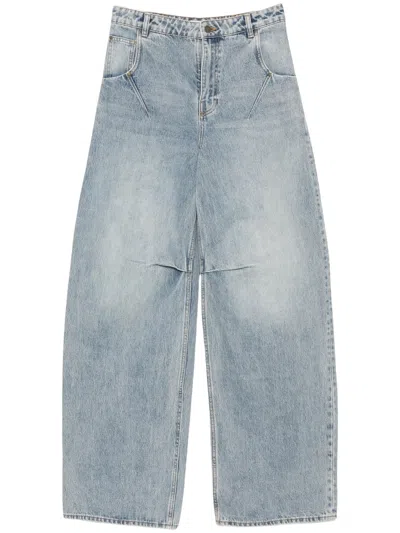 Entire Studios Mini Jeans In 100% Cotton Denim In Blue