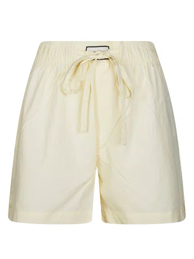 Entire Studios Mini Pajama Shorts For Women In White