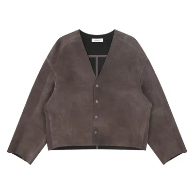 Pre-owned Entire Studios Minimal Leather Jacket 'green' | Men's Size Xxl