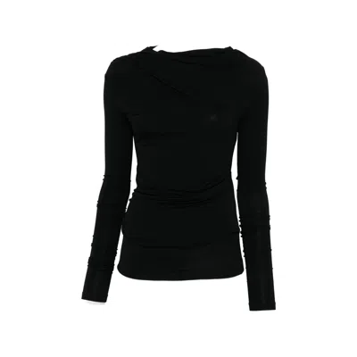 Entire Studios Minimalist Long-sleeve Blouse In Multi