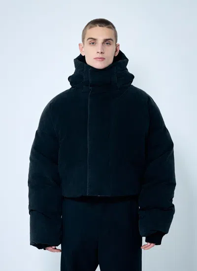 Entire Studios Mml Hooded Puffer Jacket In Black