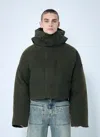 Entire Studios Mml Hooded Puffer Jacket In Green