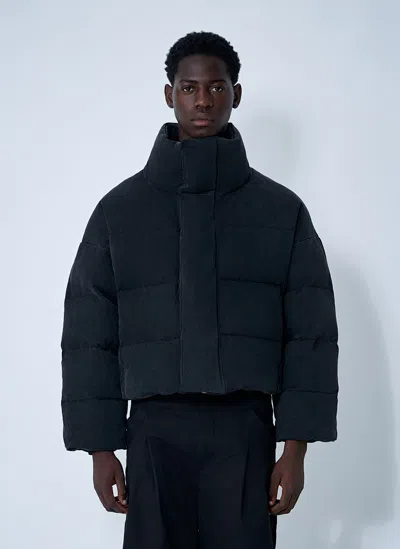 Entire Studios Mml Puffer Coat In Black