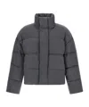 Entire Studios Dark Grey Wool Down Jacket In Gray