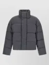 Entire Studios Wool Down Jacket High Collar Quilted In Gray