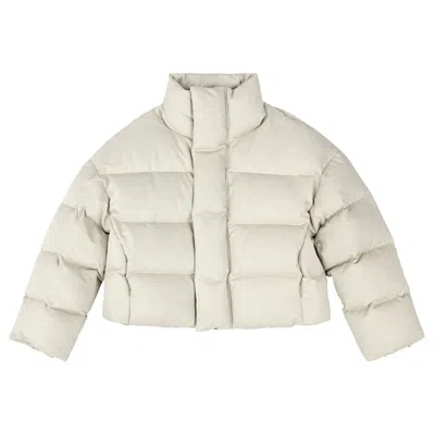 Pre-owned Entire Studios Mml Puffer Jacket 'off White' | Women's Size M