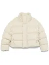 Entire Studios High Collar Padded Quilted Jacket In White