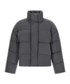 Entire Studios Dark Grey Wool Down Jacket In Gray