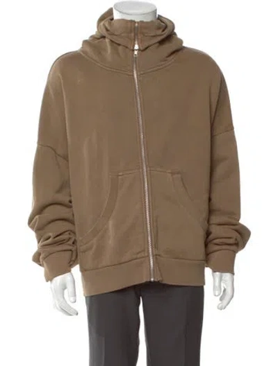 Pre-owned Entire Studios Mock Neck Long Sleeve Hoodie In Neutral