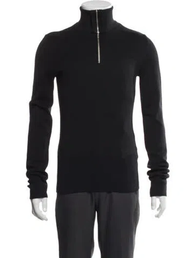 Pre-owned Entire Studios Mock Neck Long Sleeve Pullover In Black