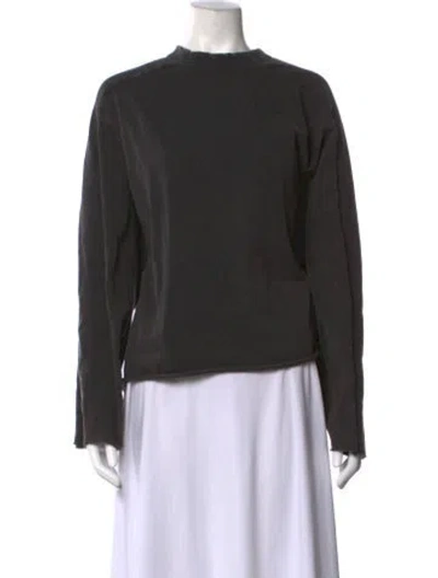 Pre-owned Entire Studios Mock Neck Long Sleeve Top In Grey