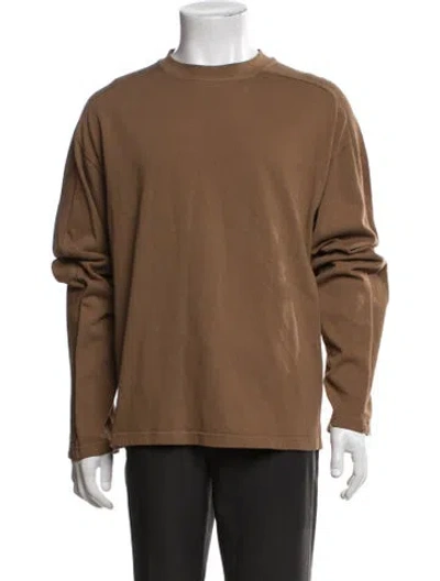 Pre-owned Entire Studios Mock Neck Long Sleeve T-shirt In Brown