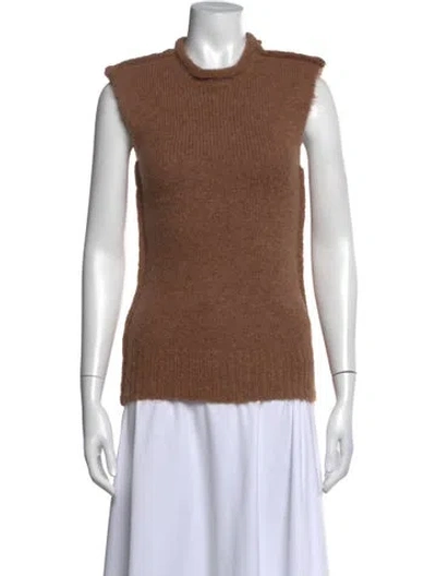 Pre-owned Entire Studios Mock Neck Sweater W/ Tags In Brown