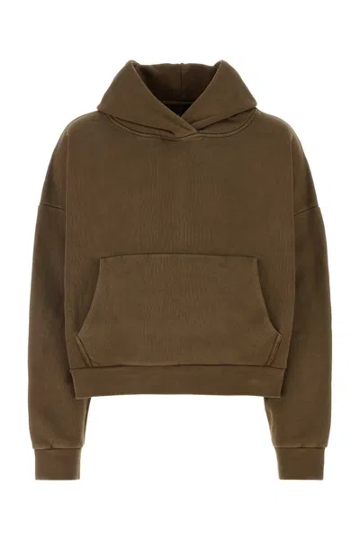 Entire Studios Mud Cotton Oversize Sweatshirt In Brown
